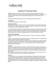 Poster Preparation Guidelines - UNITECR 2013