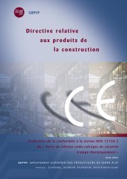 Directive des produits de la construction - Glass for Europe