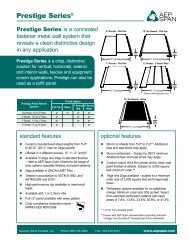 Prestige SeriesÂ® - AEP Span