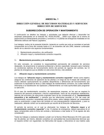 direcciÃ³n general de recursos materiales y servicios direcciÃ³n de ...