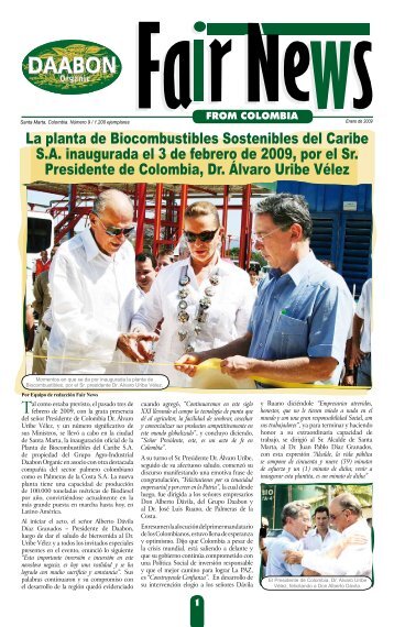 La planta de Biocombustibles Sostenibles  del Caribe S.A. - Daabon