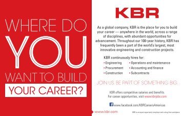 Recruiting Ad - KBR