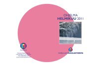 OHJELMA HELMIKUU 2011 - Harjulan Setlementti Ry