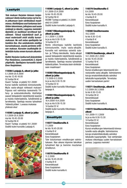 Harjula_OPINTO_OHJELMA_kevÃ¤t 2009.pdf - Harjulan Setlementti Ry