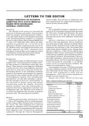 Characteristics of patients admitted into acute medical wards with ...