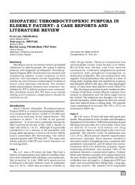 Idiopathic thrombocytopenic purpura in elderly Patient