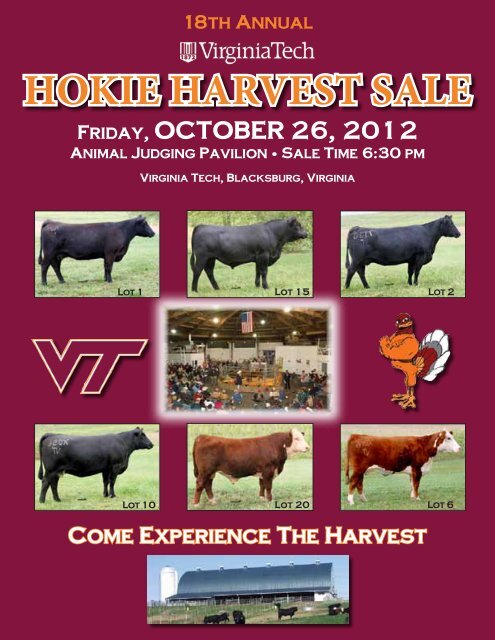 HOKIE HARVEST SALE - Department of Animal and Poultry Sciences