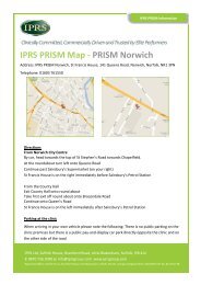 IPRS PRISM Map - PRISM Norwich