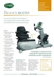 Biodex Upper Body Cycle leaflet - IPRS