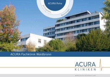 ACURA Fachklinik Waldbronn - ACURA SIGEL Klinik - Acura Kliniken