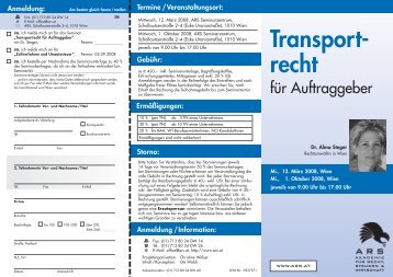 Informationen - Rechtsanwaltskanzlei Dr. Steger