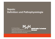 Pathophysiologie Sepsis - Medizinische Hochschule Hannover