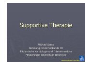 Supportive Therapy - Medizinische Hochschule Hannover