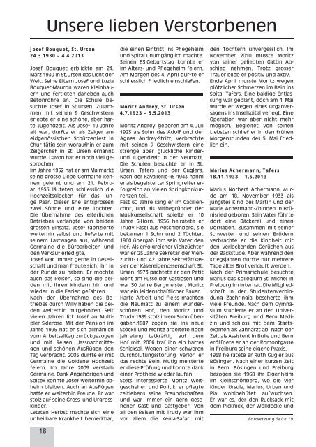 Pfarrblatt Nr. 7/8 - Pfarrei Heitenried