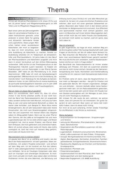 Pfarrblatt Nr. 10 - Pfarrei Heitenried