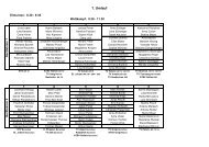 Der Riegenlaufplan