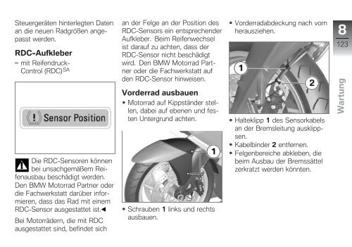 Bedienungsanleitung - K 1600 GTL - BMW-K-Forum.de