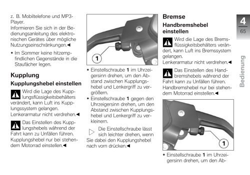 Bedienungsanleitung - K 1600 GTL - BMW-K-Forum.de