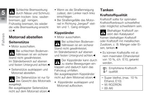 Bedienungsanleitung - K 1600 GTL - BMW-K-Forum.de