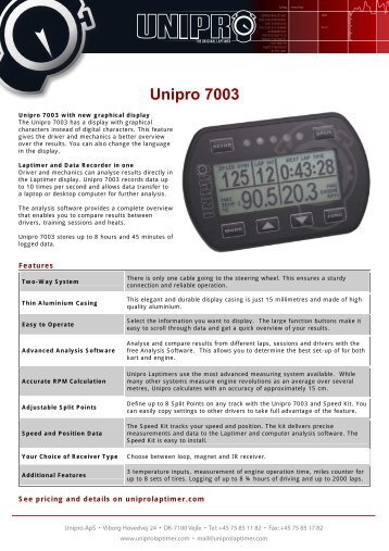 Unipro 7003 - Ciszak- Racing Team