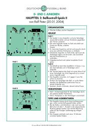 D- UND C-JUNIOREN HAUPTTEIL 2: Ballkontroll ... - SSV Vorsfelde