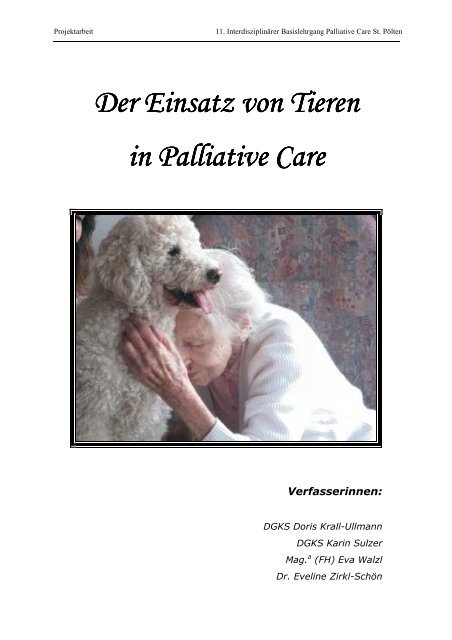 Tiere in Palliative Care fertig - Wikipallia.at