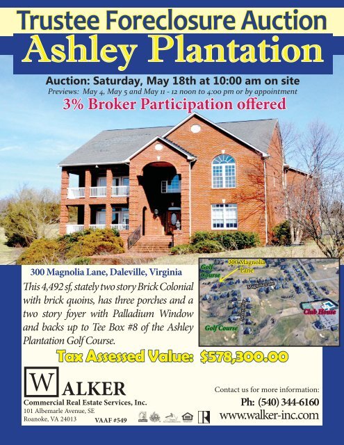Ashley Plantation.indd - Walker Commercial Services, Inc.