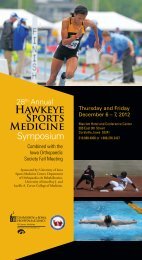 Sports Medicine Symposium - Athletic Training at Iowa