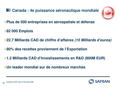 SAFRAN au Canada