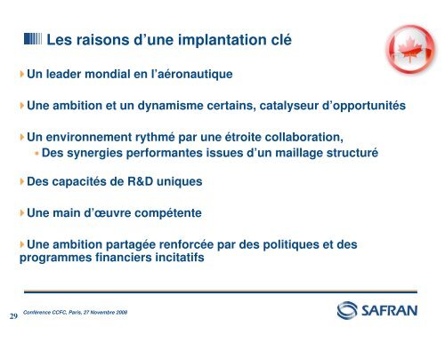 SAFRAN au Canada