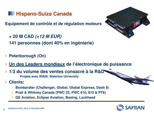 SAFRAN au Canada