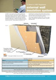 external wall insulation system - TÅ·-Mawr Lime