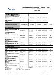 registered consultants and housing contractors otago dhb