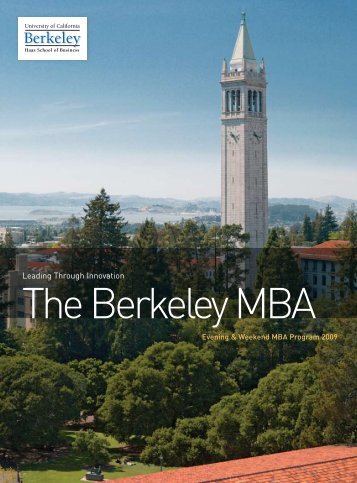 Leading Through Innovation - Berkeley MBA - University of ...