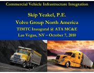 Commercial Vehicle Infrastructure Integration - Trucking Industry ...