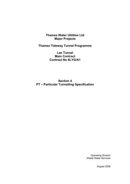 080731 6LYG A1 Particular Tunnelling Specification ... - SCATnow