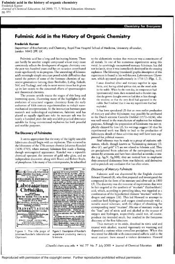 Fulminic acid in the history of organic chemistry