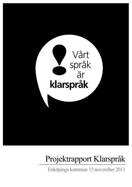 Projektrapport Klarspråk - Enköping