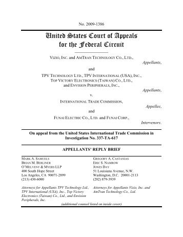United States Court of Appeals for the Federal - Jones Day Issues ...