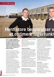 Besparelser ved optimering af lagerfunktionen - Kaastrup-Andersen ...