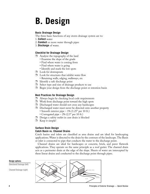 Principles of Exterior Drainage Quick Review - Drainage Solutions ...