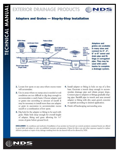 Tech Manual - Drainage Solutions, Inc.