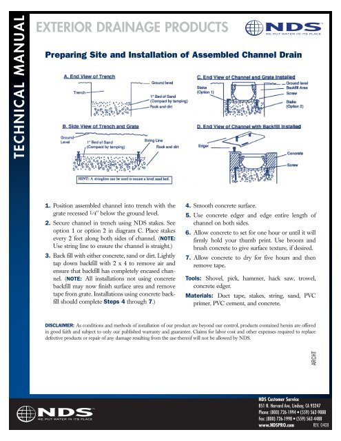 Tech Manual - Drainage Solutions, Inc.