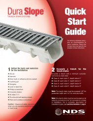 Dura Slope Channel Drain Quick Start Guide - Drainage Solutions, Inc.