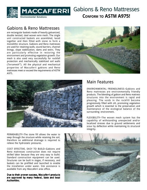 Gabions & Reno Mattresses - ERO-TEX The Ground Control Leaders