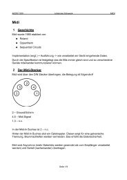 1 Geschichte 2 Der Midi-Stecker 3 2 5 4 1 - kreatiefton.de