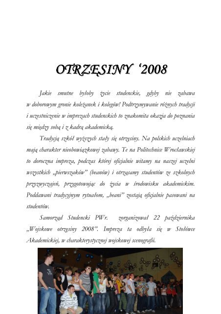 Kronika 2008/2009 - WydziaÅ Elektryczny