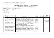 Instytut Podstaw Elektrotechniki i Elektrotechnologii I-7 TEMATY ...