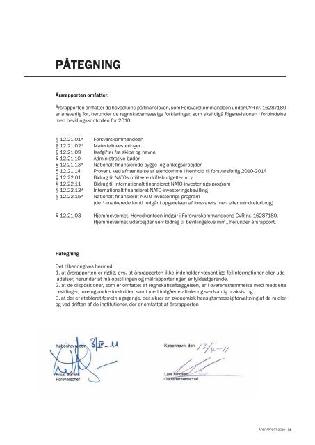 2010 ÃRSRAPPORT - Forsvarskommandoen