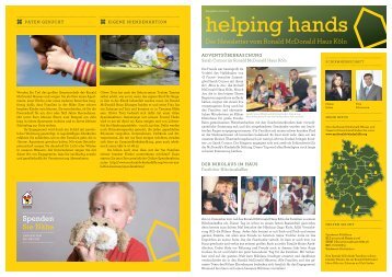 helping hands - McDonald's Kinderhilfe Stiftung